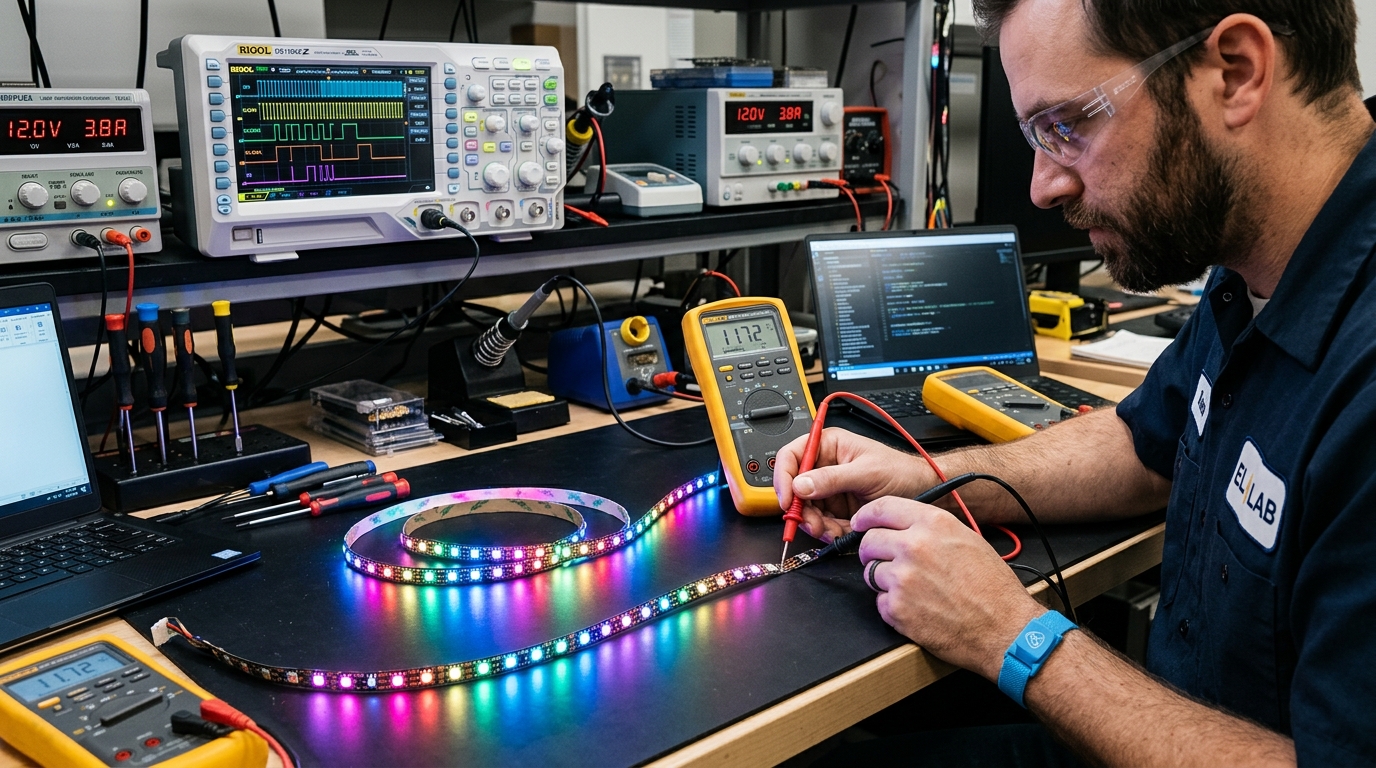 The ₹399 "Smart RGBIC" Festive Strip Light Trap: Why Cheap Diwali LEDs Burn Out USB Ports and Trigger Voltage Drop Rainbow Collapses
