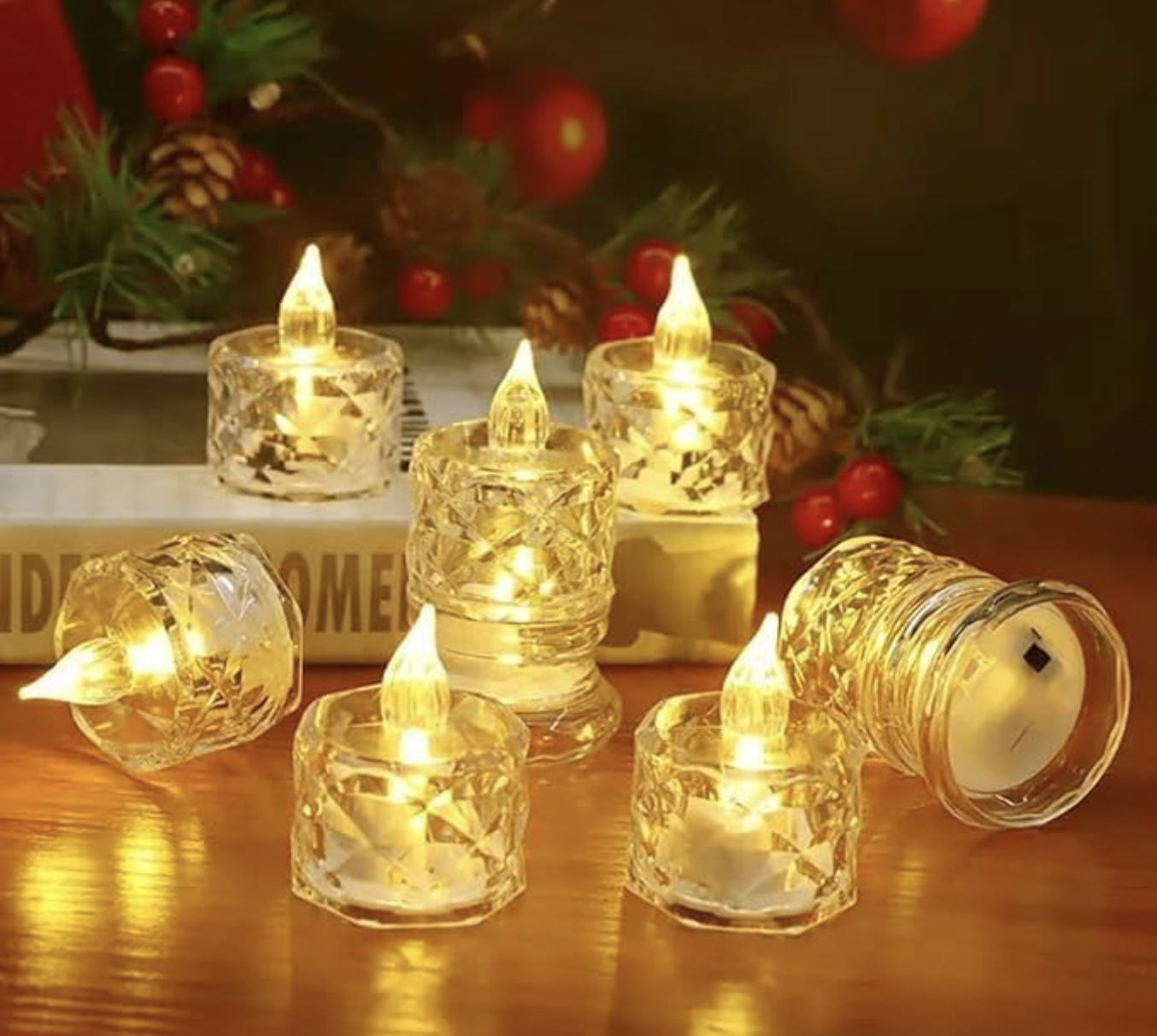 Retro LED Lantern Lamp – Flickering Candle Effect for Home, Wedding, Diwali, Christmas & Festival Décor Set of 6